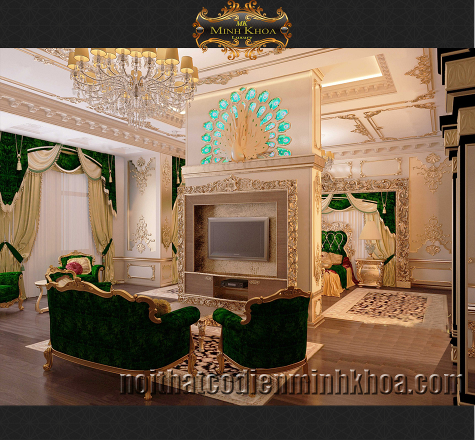 Phòng Khách Cổ Điển 3D - MS:07 phong-khach-co-dien-3d-ms07