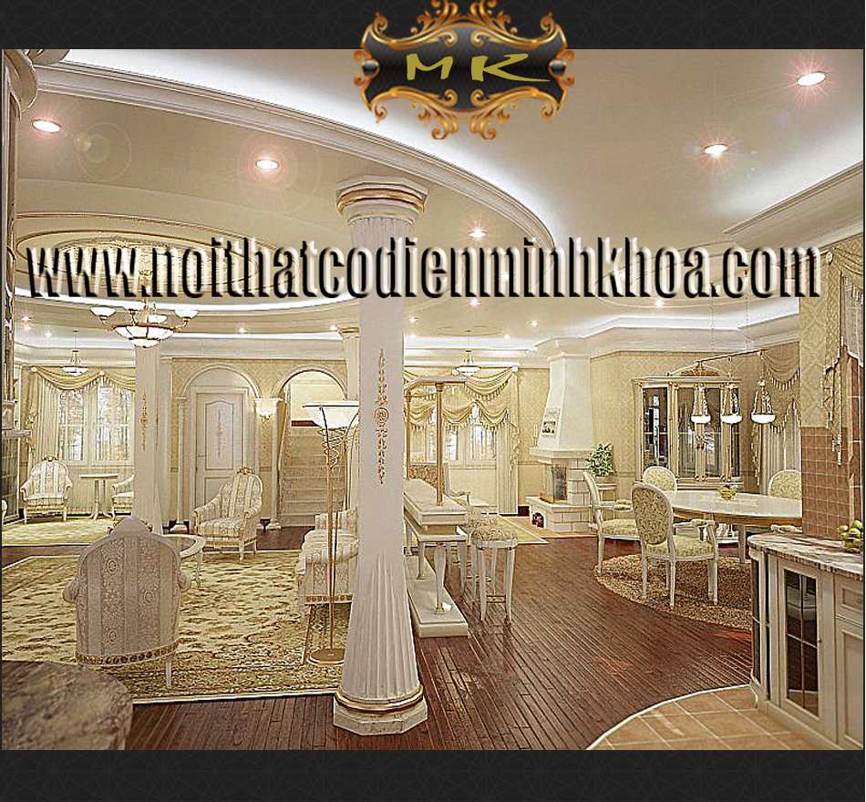 Phòng Khách Cổ Điển 3D - MS:03 phong-khach-co-dien-3d-ms03