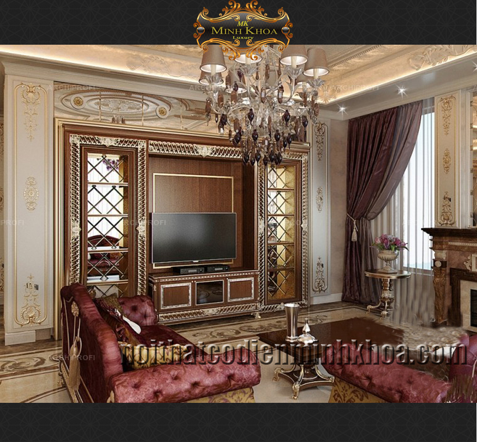 Phòng Khách Cổ Điển 3D - MS:27 phong-khach-co-dien-3d-ms27