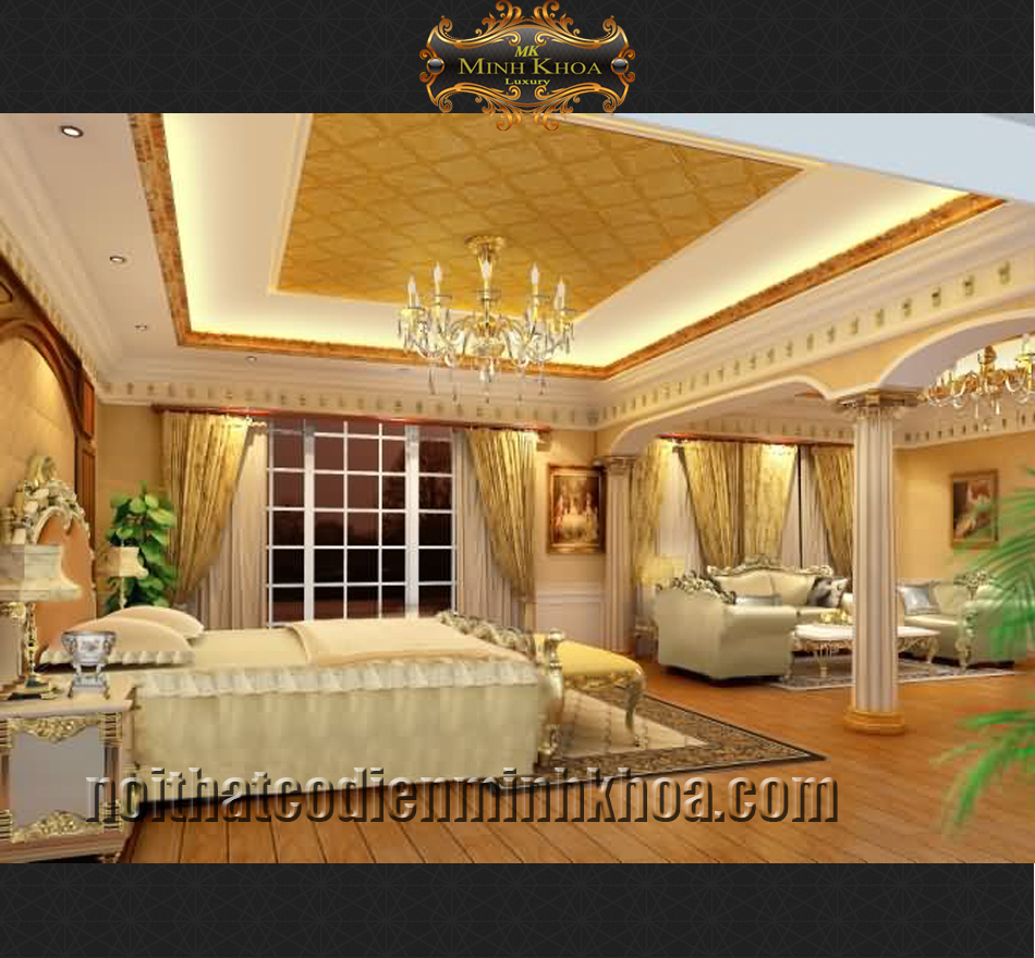 Thiết Kế Phòng Ngủ Cổ Điển - Ms:15 thiet-ke-phong-ngu-co-dien-ms15